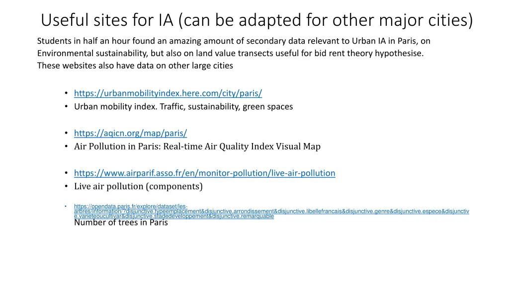 useful sites for ia can be adapted for other