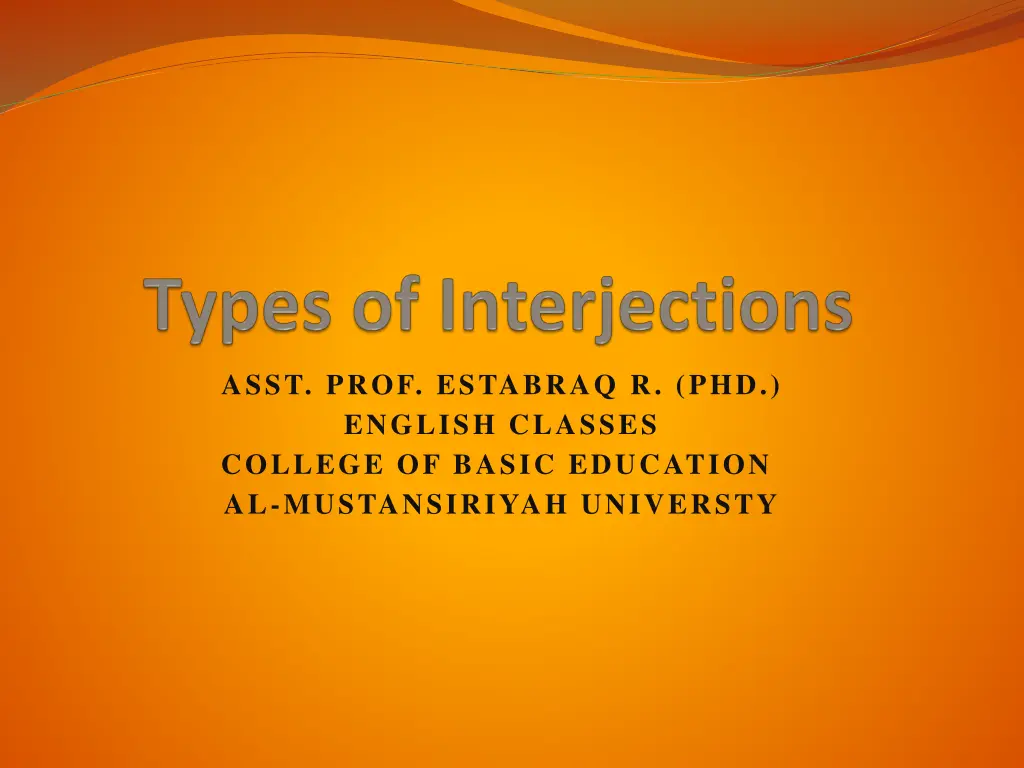 asst prof estabraq r phd english classes college