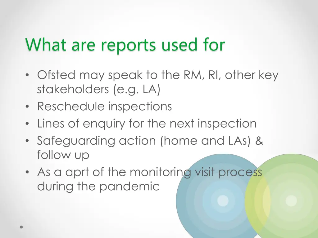 what are reports used for 1