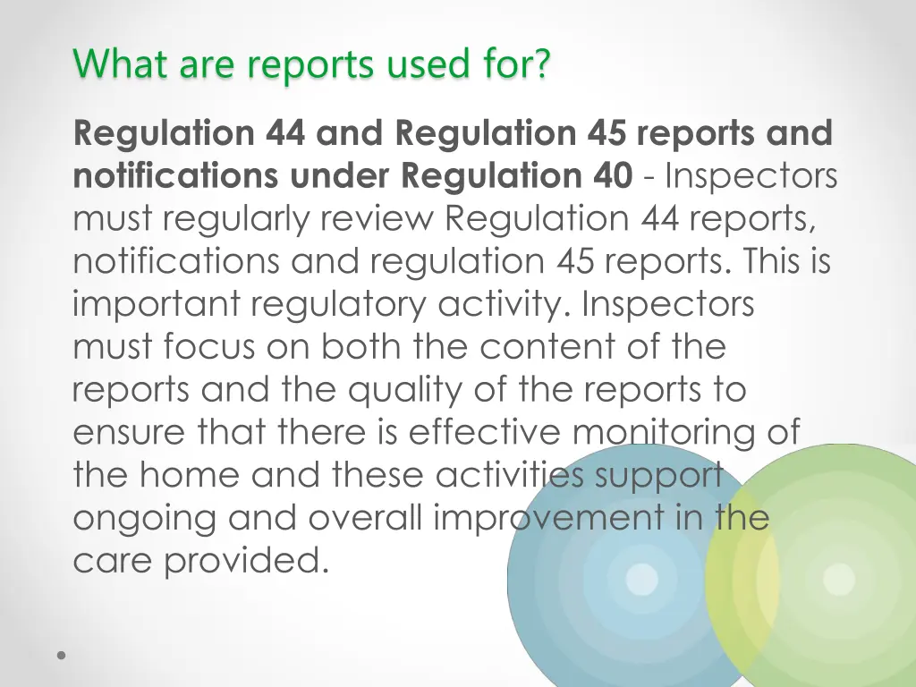 what are reports used for