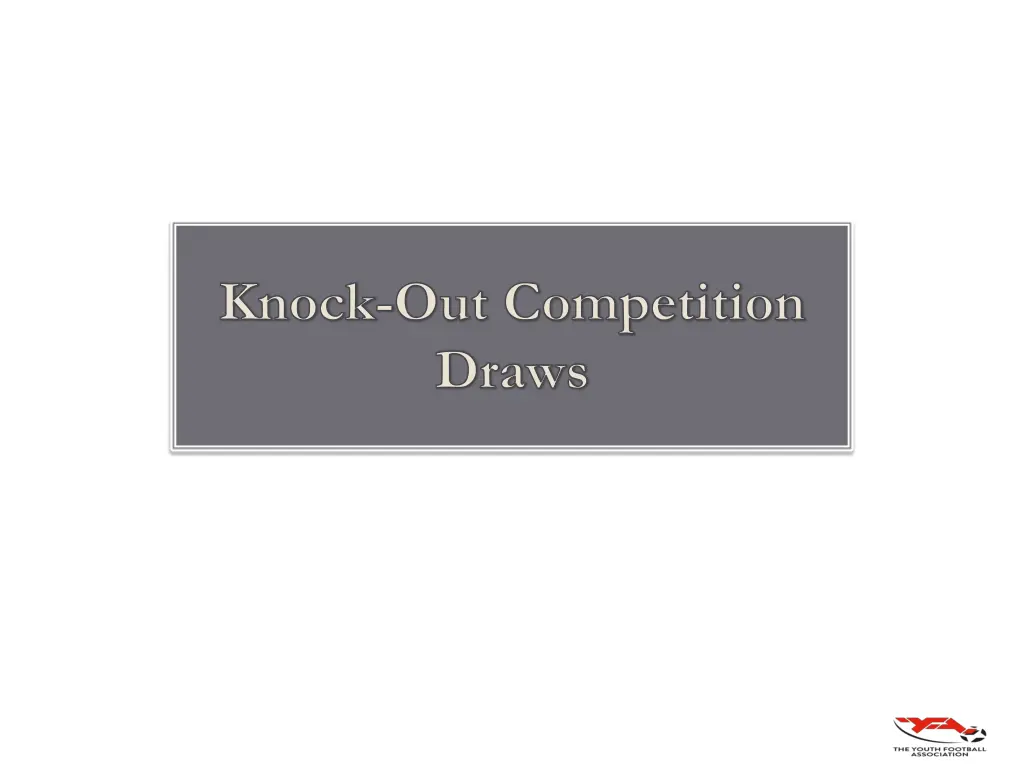 knock out competition draws