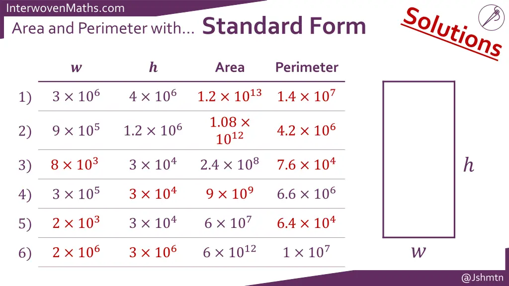 interwovenmaths com area and perimeter with 1