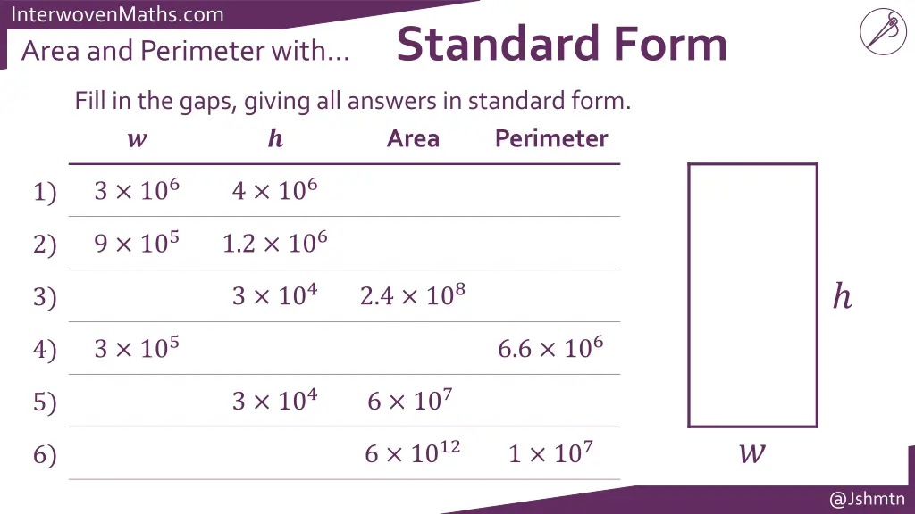 interwovenmaths com area and perimeter with
