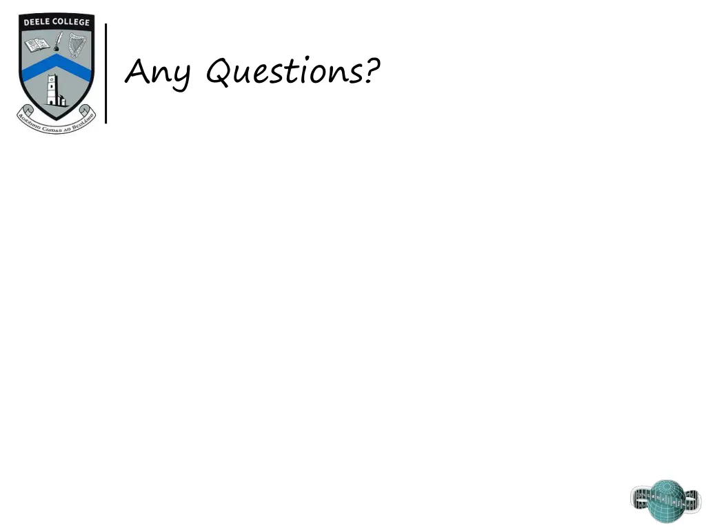 any questions