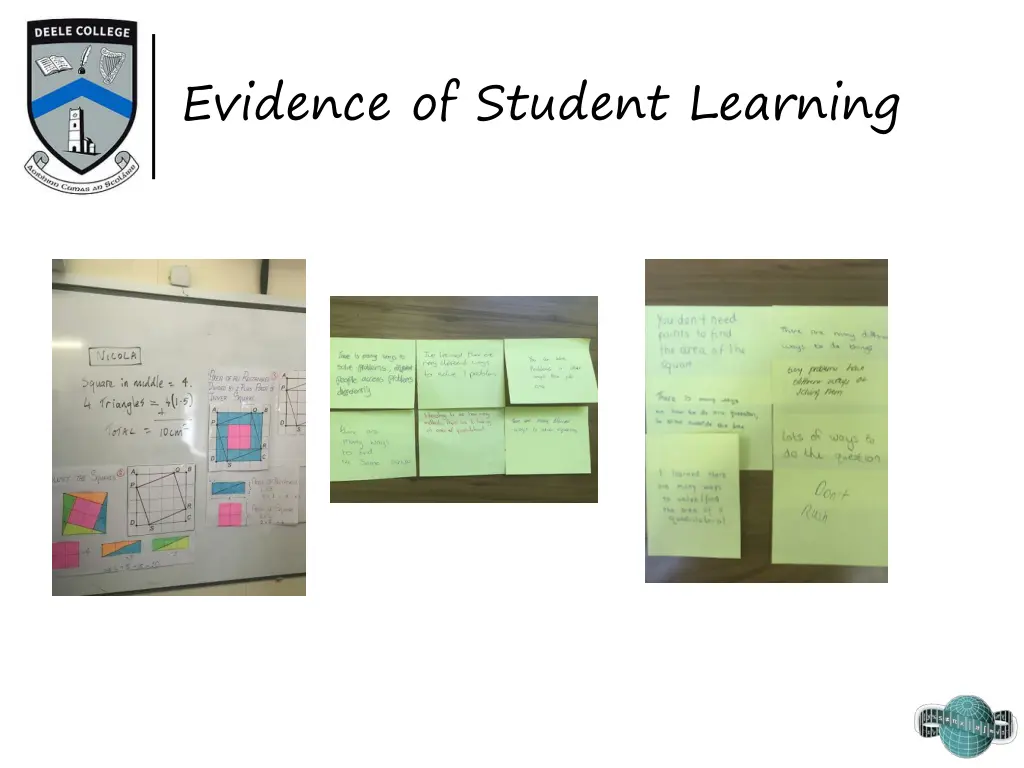 evidence of student learning