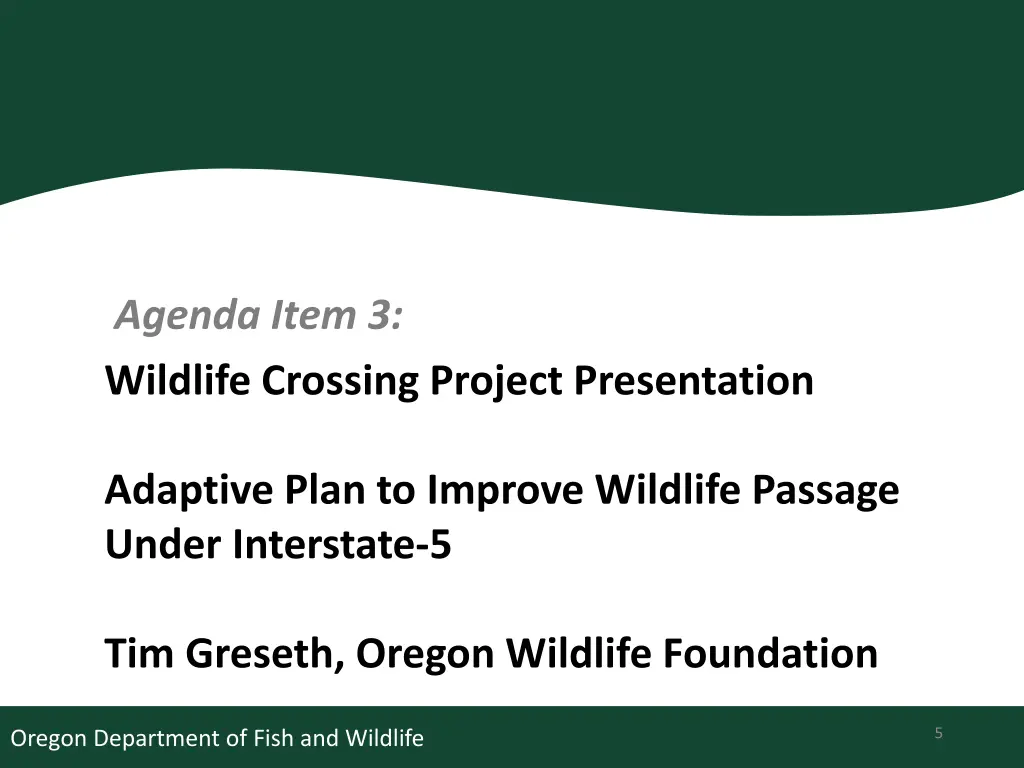 agenda item 3