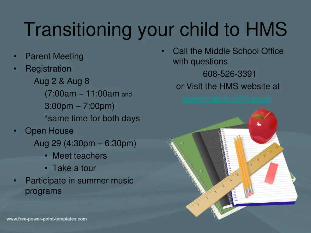 transitioning your child to hms