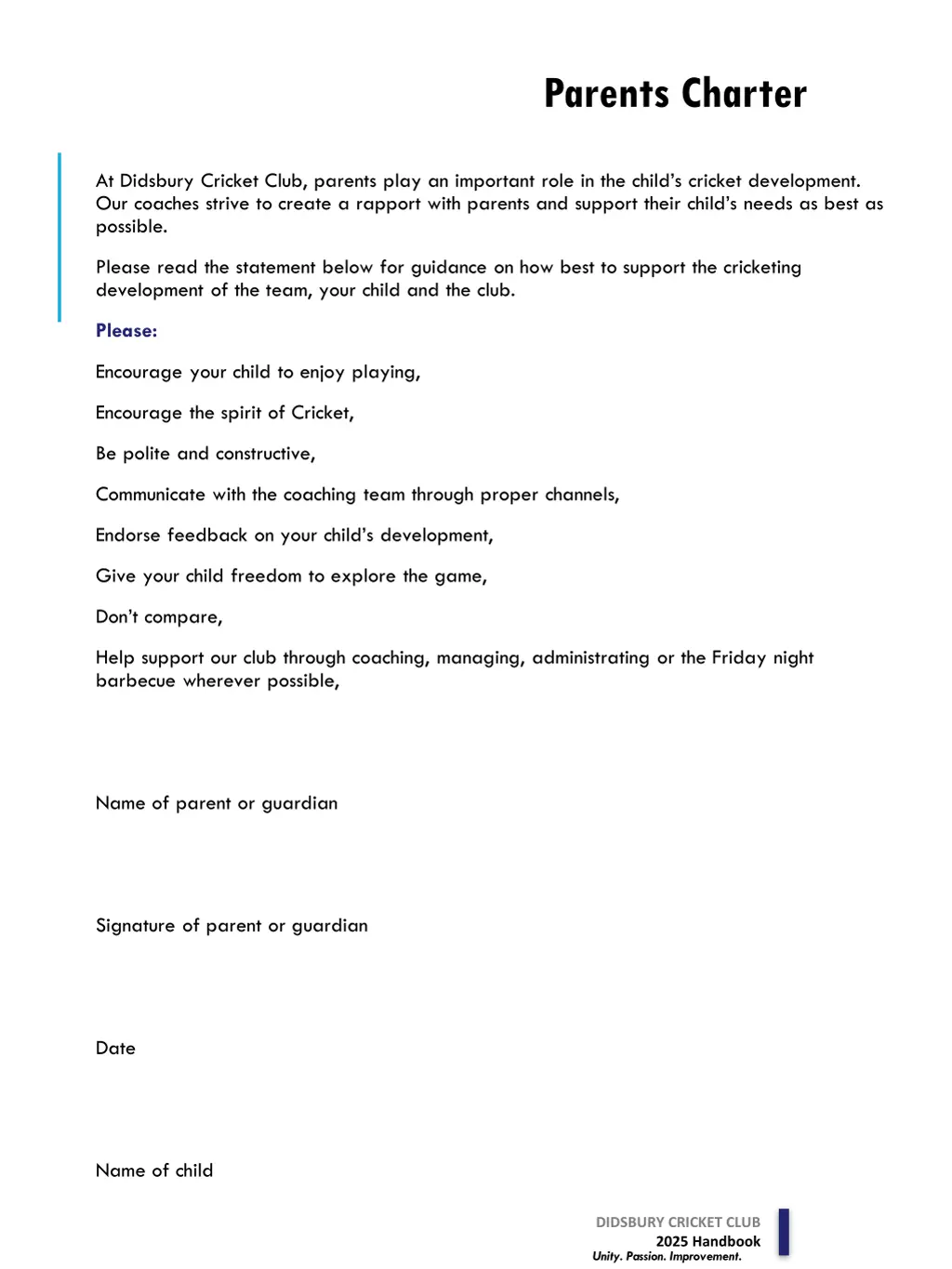 parents charter