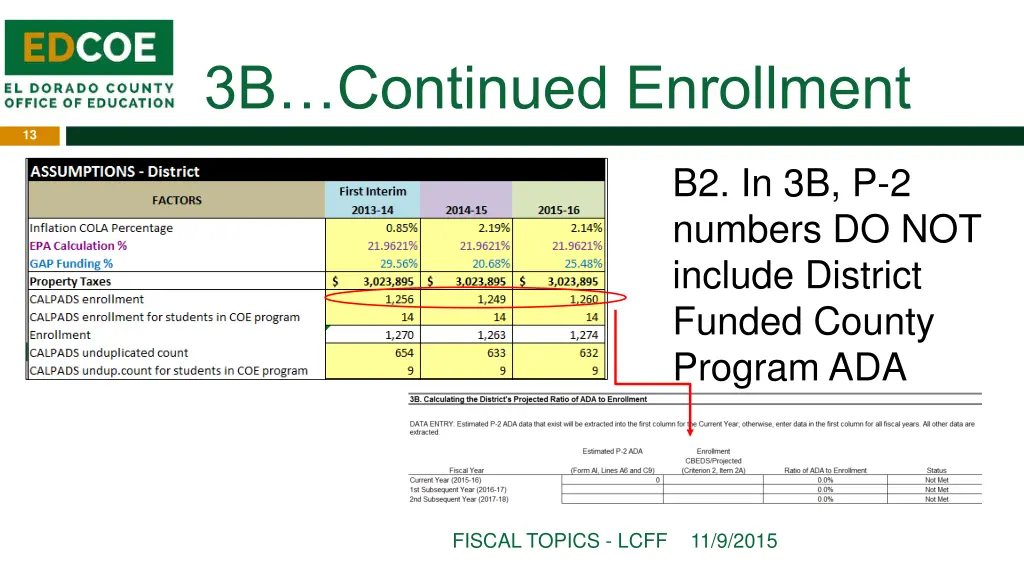 3b continued enrollment 1