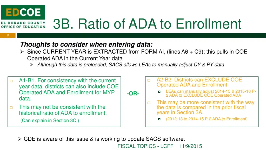 3b ratio of ada to enrollment 2