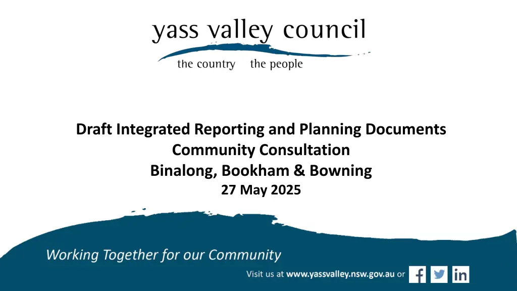 draft integrated reporting and planning documents