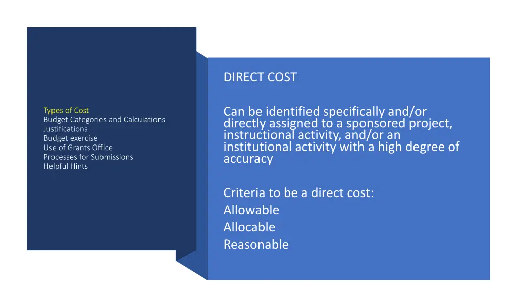 direct cost