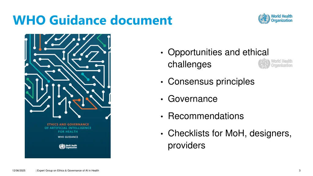 who guidance document