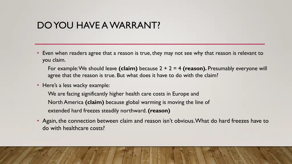 do you have a warrant