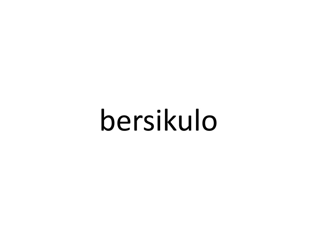 bersikulo