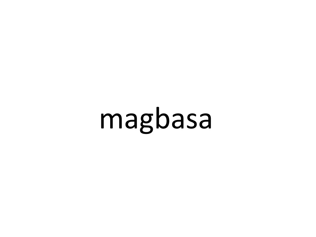 magbasa