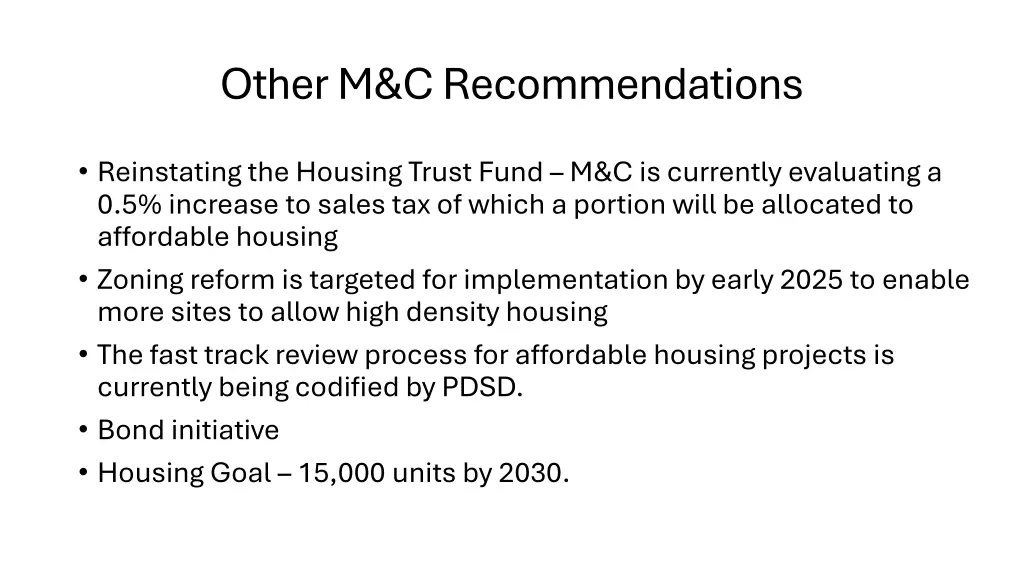 other m c recommendations
