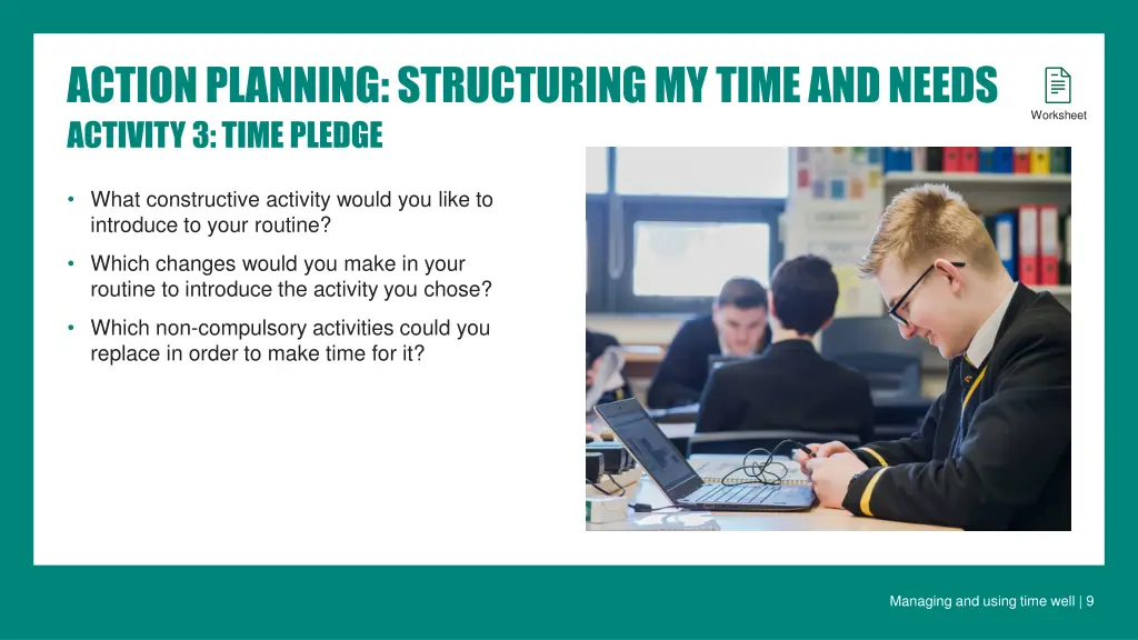 actionplanning structuringmytimeandneeds