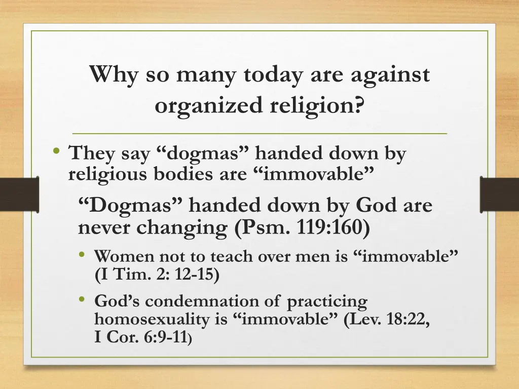 why so many today are against organized religion 6