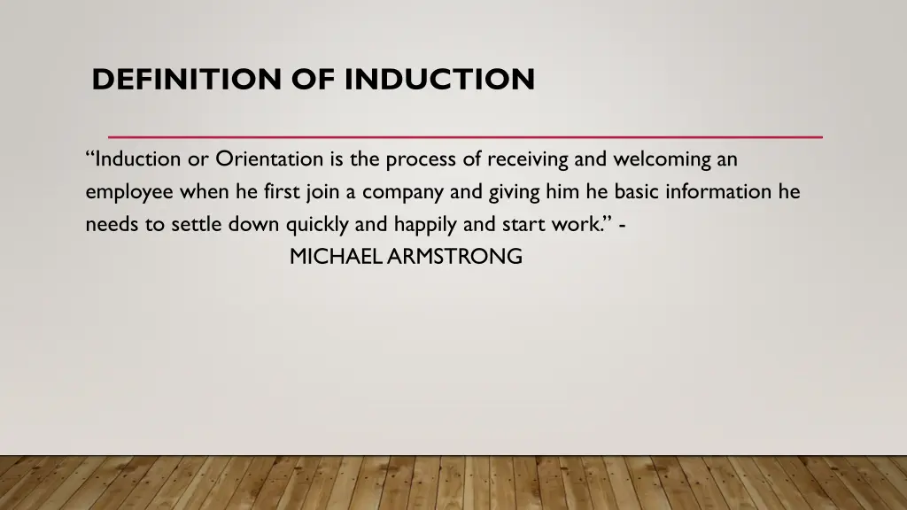 definition of induction
