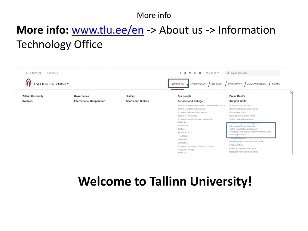 more info