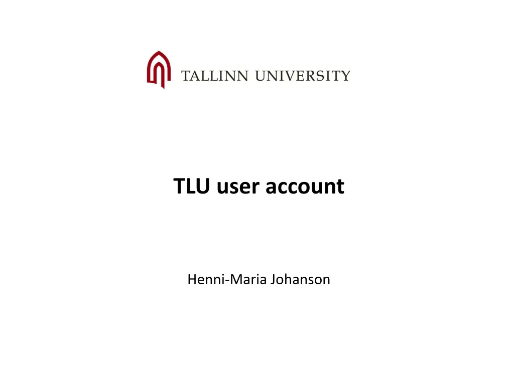 tlu user account