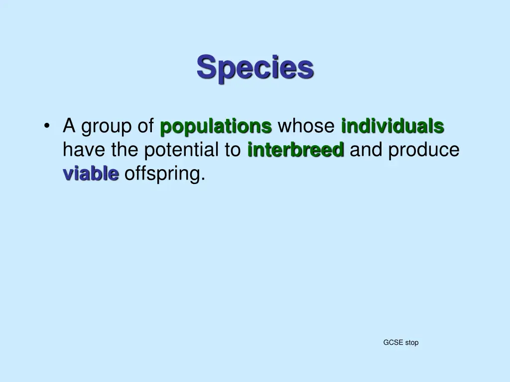 species