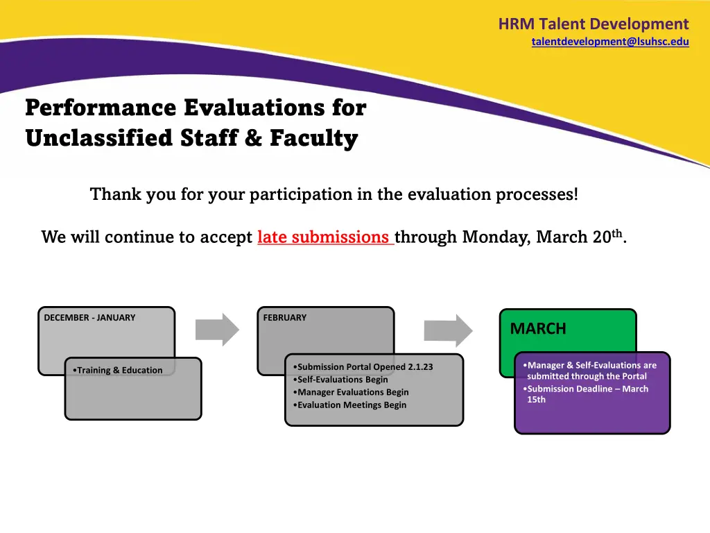 hrm talent development talentdevelopment@lsuhsc 1