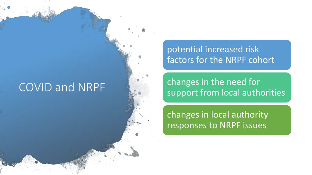 potential increased risk factors for the nrpf