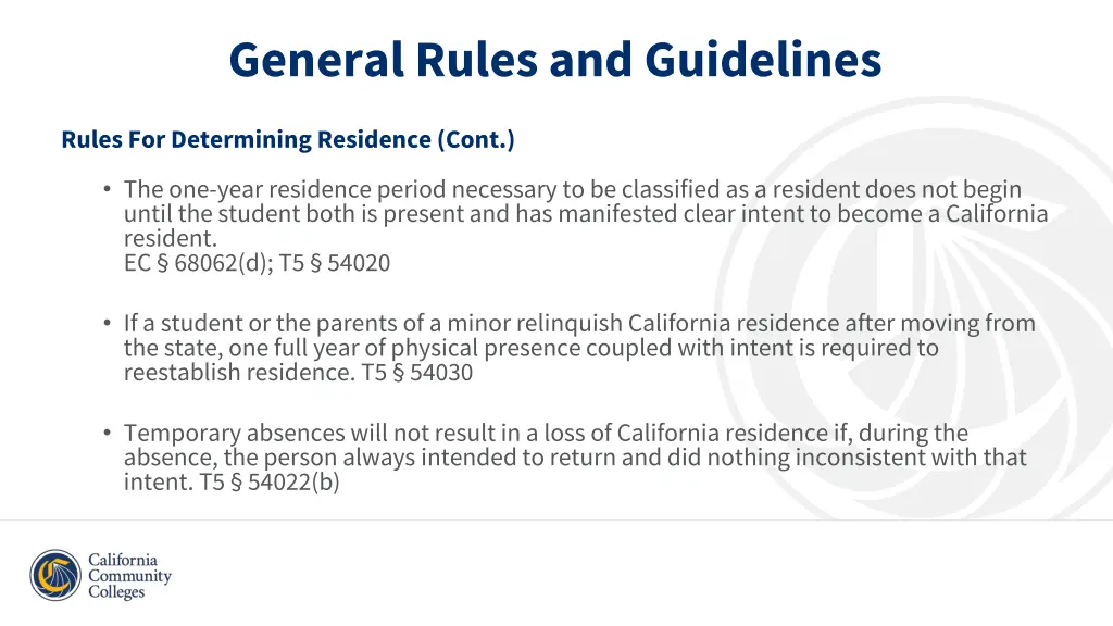 general rules and guidelines 2