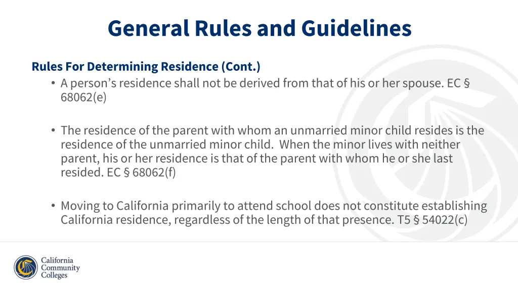 general rules and guidelines 3