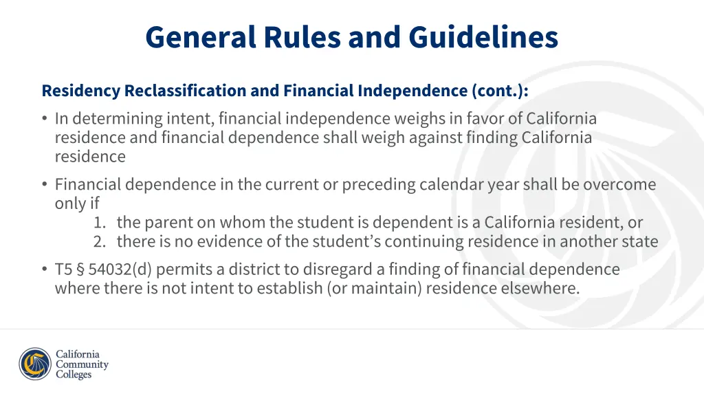 general rules and guidelines 5
