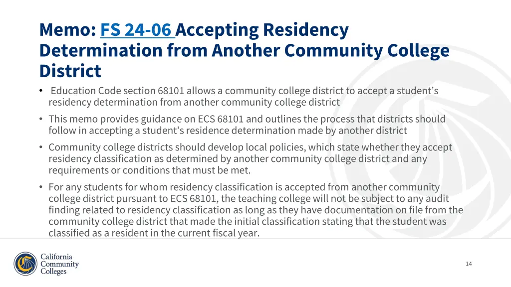 memo fs 24 06 accepting residency determination
