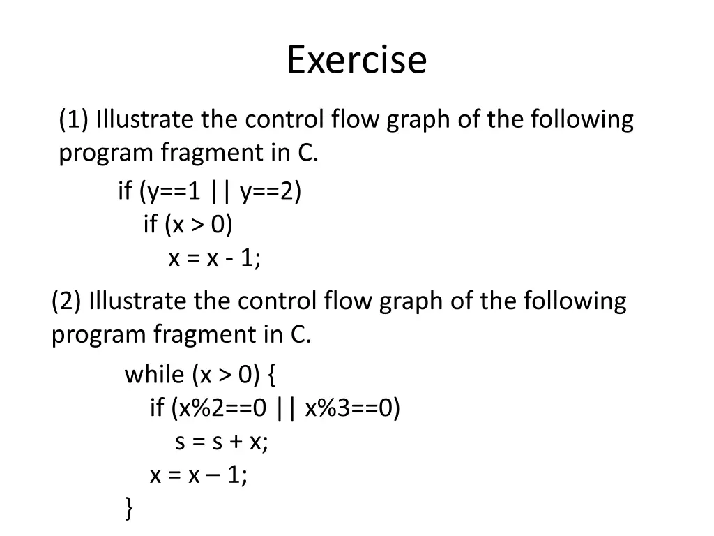 exercise
