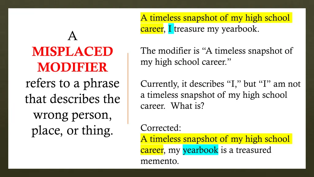 a timeless snapshot of my high school career