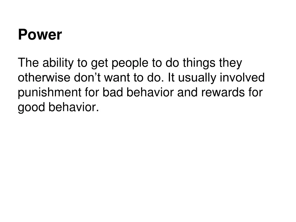 power