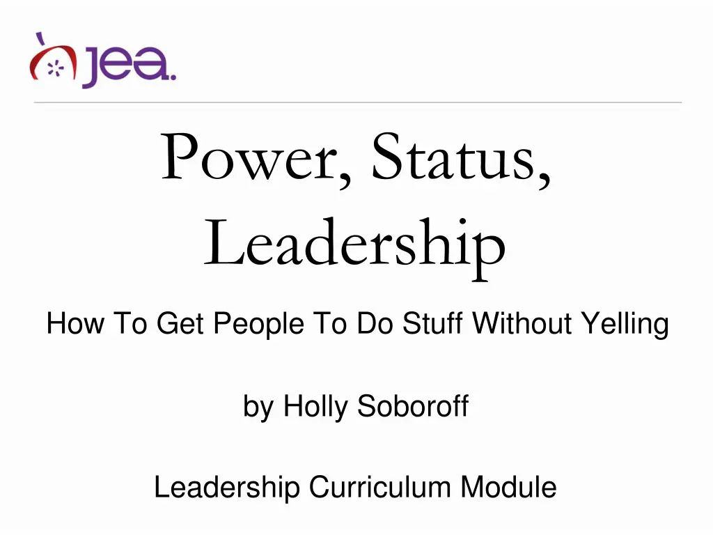 power status leadership