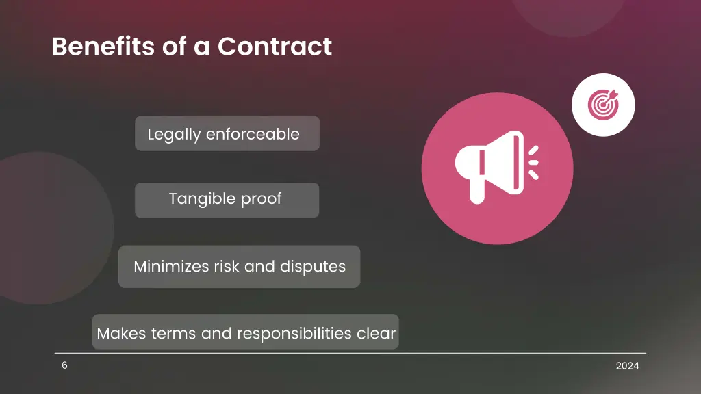 benefits of a contract