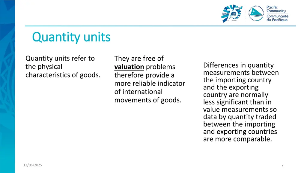 quantity units quantity units