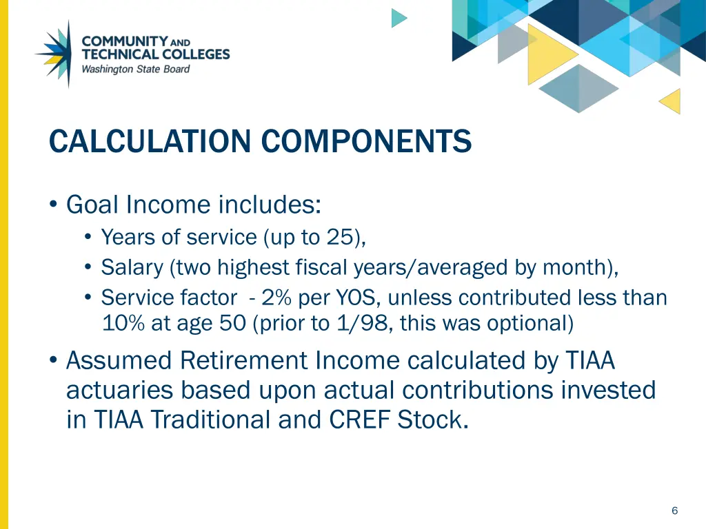 calculation components