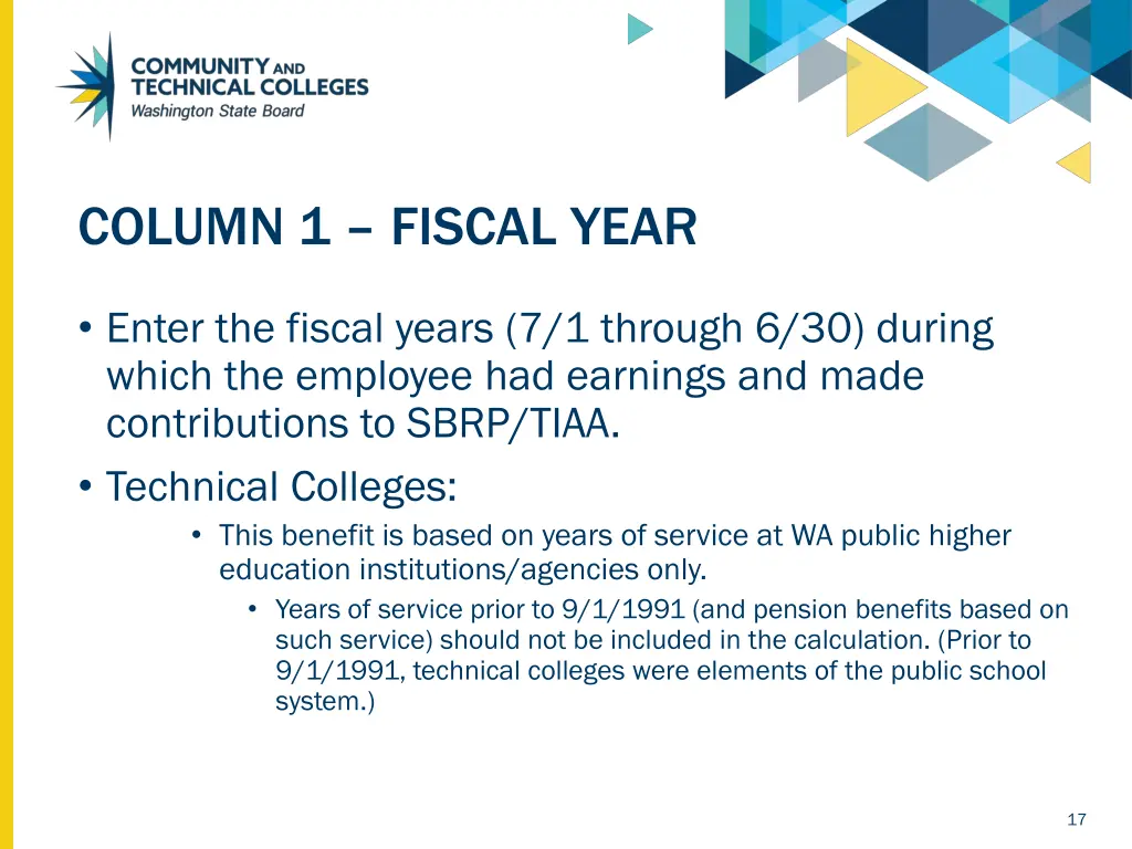 column 1 fiscal year