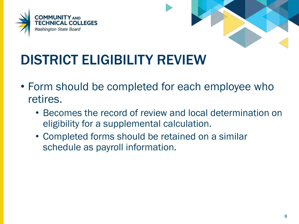 district eligibility review