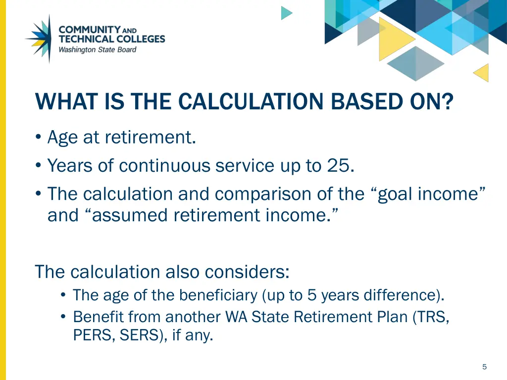 what is the calculation based on