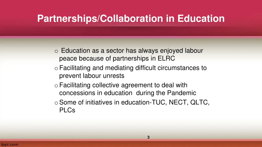 partnerships collaboration in education