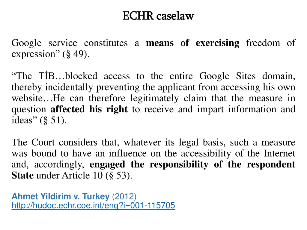 echr caselaw echr caselaw 1