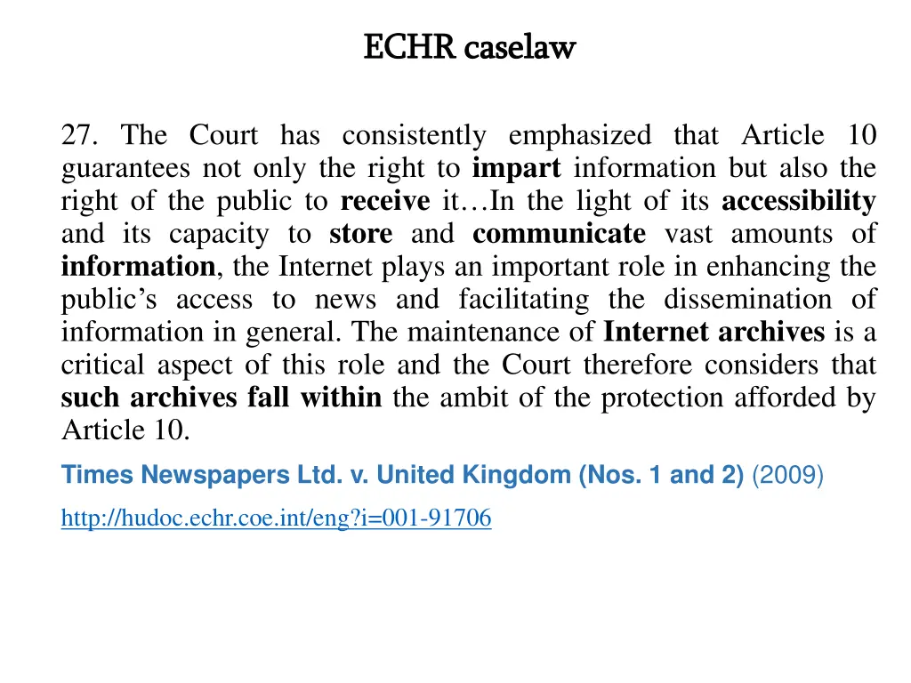echr caselaw echr caselaw