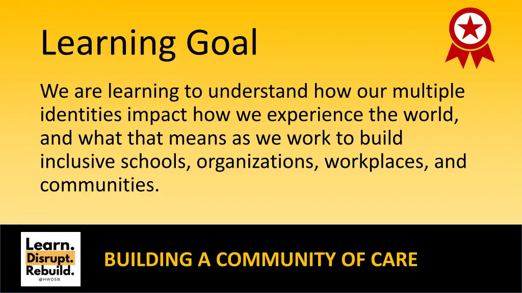 learning goal