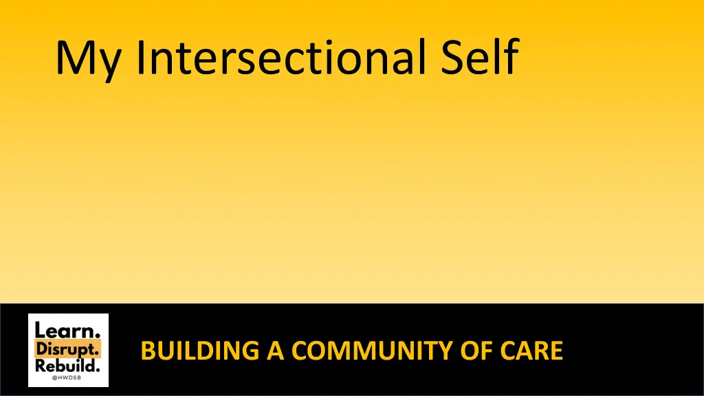 my intersectional self