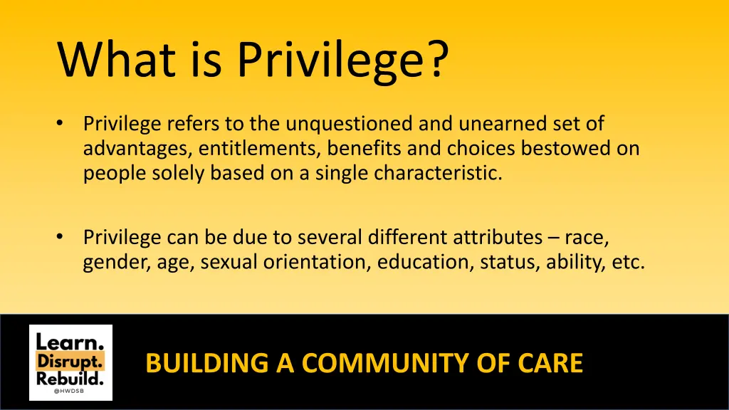 what is privilege