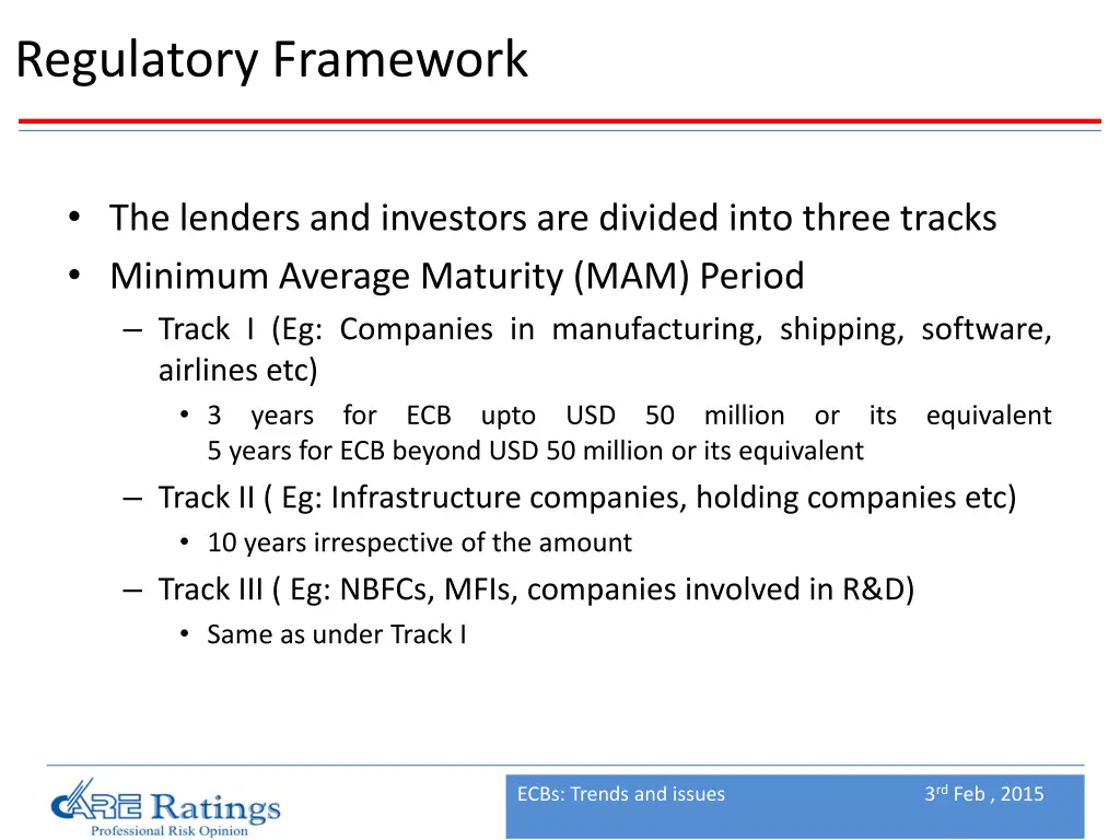 regulatory framework